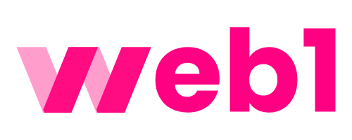 web 1 yrityksen logo
